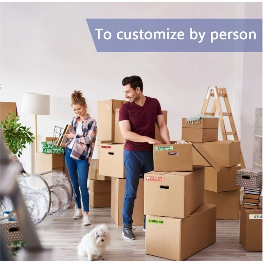 1920 Count Home Moving Labels, 32 Rolls Different Color Coding Labels 2-PACK - Picture 5 of 6